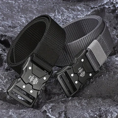 2PC Tactical Waist Belt - Durable Automatic Buckle, Perfect for Outdoor Adventures, Unisex Accessories for Men and Women